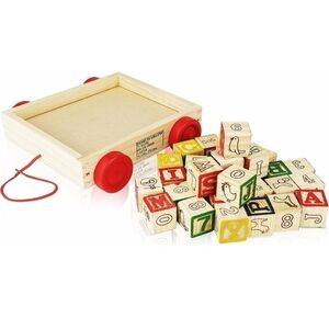ABC wooden alphabet block Montessori aligned